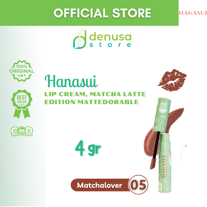 HANASUI Mattedorable Lip Cream Matcha Latte Edition 05 Matchablend 4 g