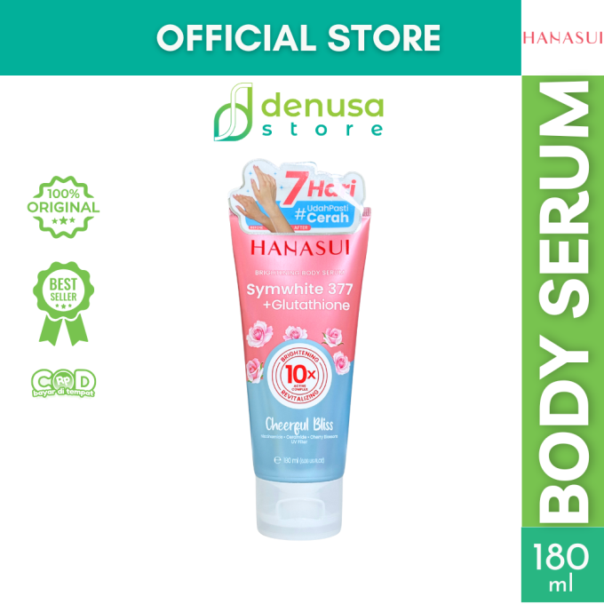 HANASUI Brightening Body Serum Symwhite 377 + Glutathione Cheerful Bliss 180 ml