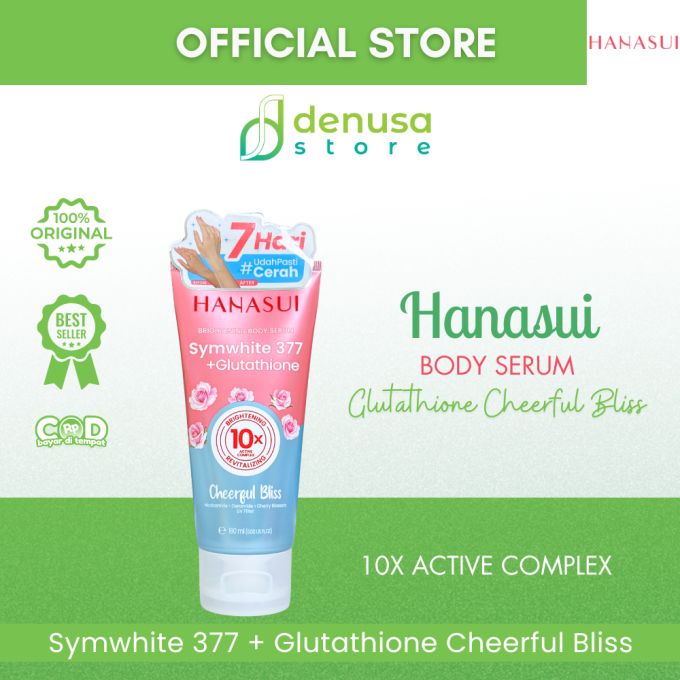 HANASUI Brightening Body Serum Symwhite 377 + Glutathione Cheerful Bliss 180 ml