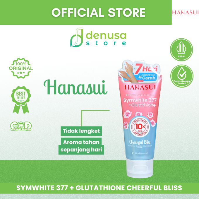 HANASUI Brightening Body Serum Symwhite 377 + Glutathione Cheerful Bliss 180 ml