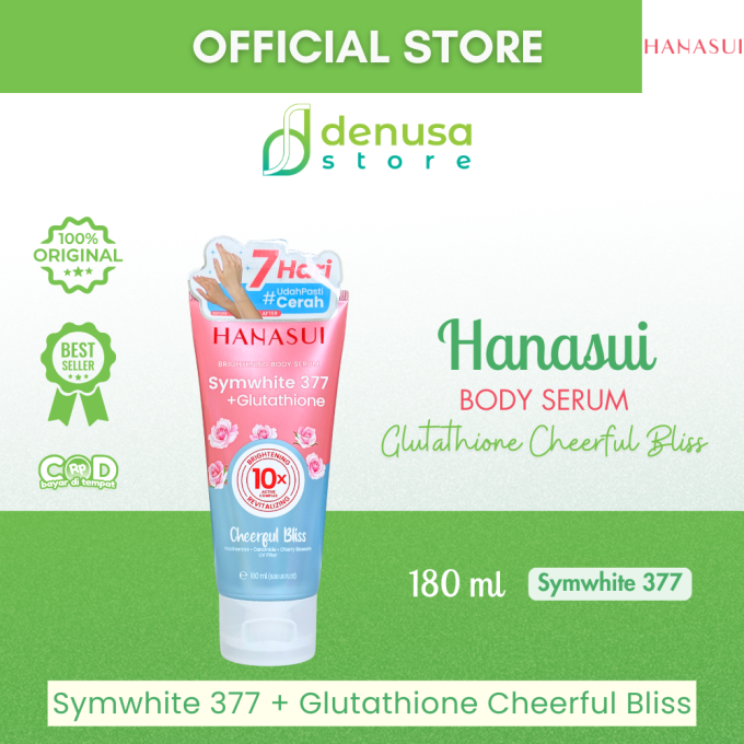 HANASUI Brightening Body Serum Symwhite 377 + Glutathione Cheerful Bliss 180 ml