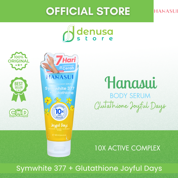 HANASUI Brightening Body Serum Symwhite 377 + Glutathione Joyful Days 180 ml