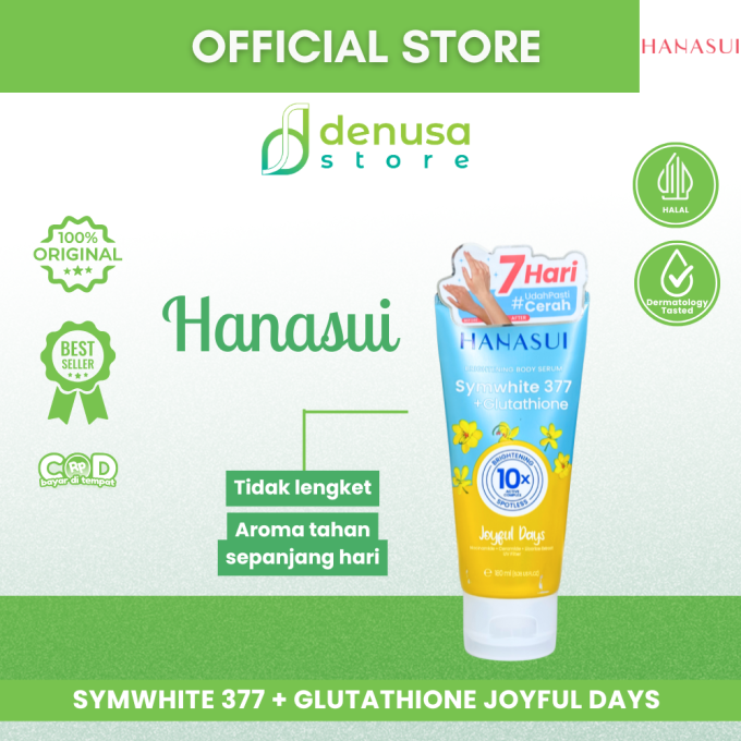 HANASUI Brightening Body Serum Symwhite 377 + Glutathione Joyful Days 180 ml