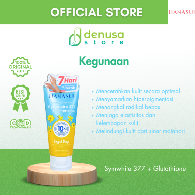HANASUI Brightening Body Serum Symwhite 377 + Glutathione Joyful Days 180 ml