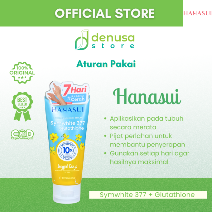 HANASUI Brightening Body Serum Symwhite 377 + Glutathione Joyful Days 180 ml