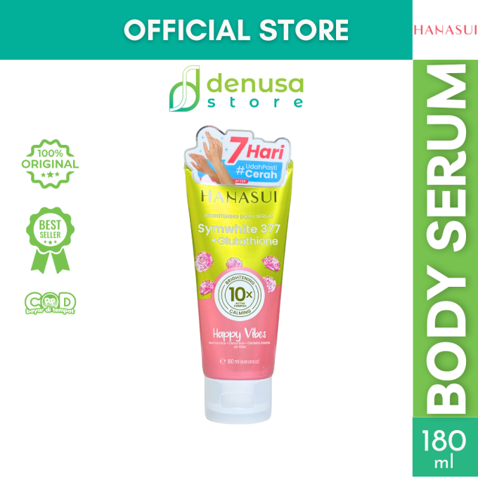 HANASUI Brightening Body Serum Symwhite 377 + Glutathione Happy Vibes 180 ml