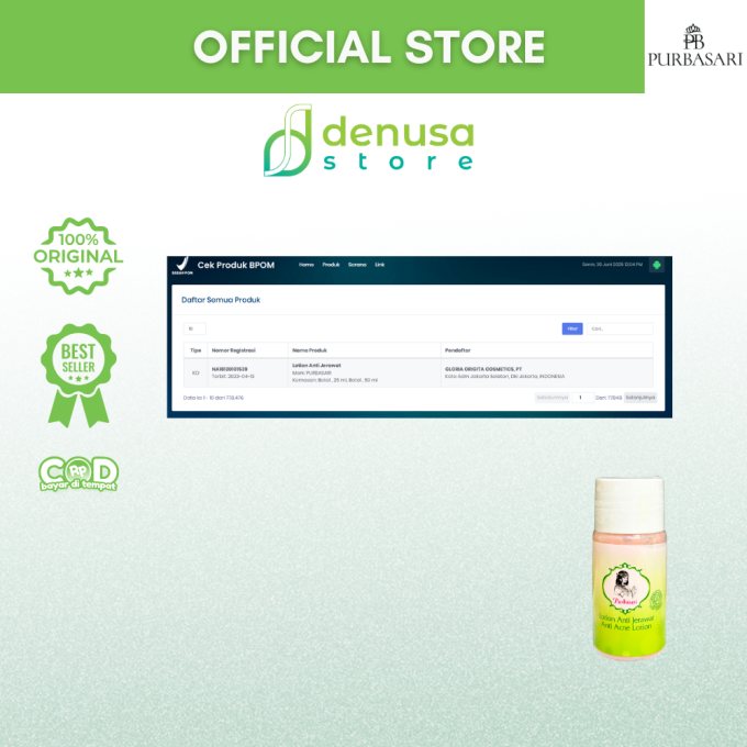 PURBASARI Lotion Anti Jerawat 25 ml