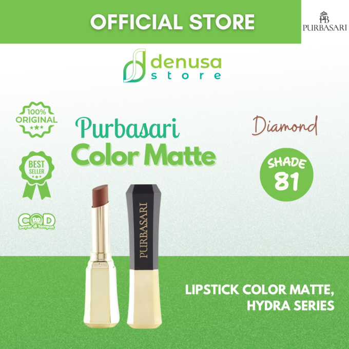 PURBASARI Lipstick Color Matte Hydra Series 81 Diamond 2.6 g