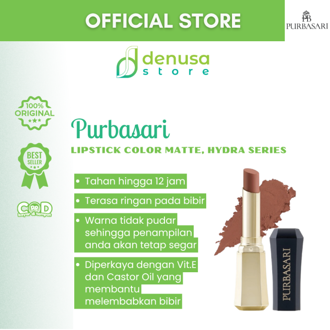 PURBASARI Lipstick Color Matte Hydra Series 81 Diamond 2.6 g