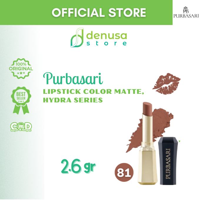 PURBASARI Lipstick Color Matte Hydra Series 81 Diamond 2.6 g