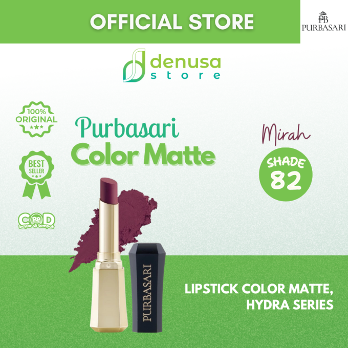 PURBASARI Lipstick Color Matte Hydra Series 82 Mirah 2.6 g