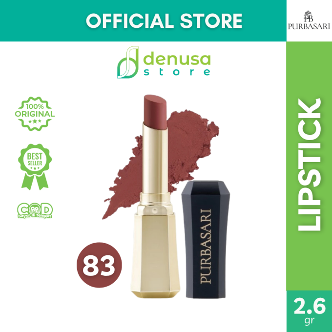 PURBASARI Lipstick Color Matte Hydra Series 83 Pirus 2.6 g