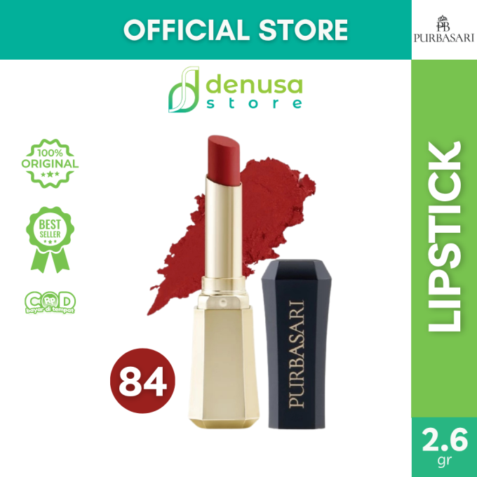 PURBASARI Lipstick Color Matte Hydra Series 84 Ruby 2.6 g