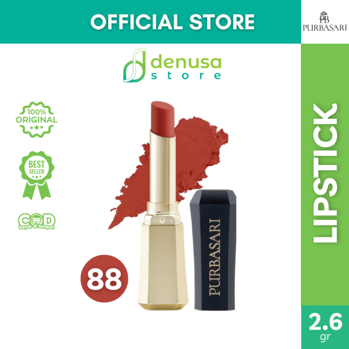 PURBASARI Lipstick Color Matte Hydra Series 88 Amethyst 2.6 g