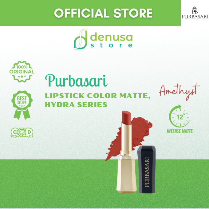 PURBASARI Lipstick Color Matte Hydra Series 88 Amethyst 2.6 g