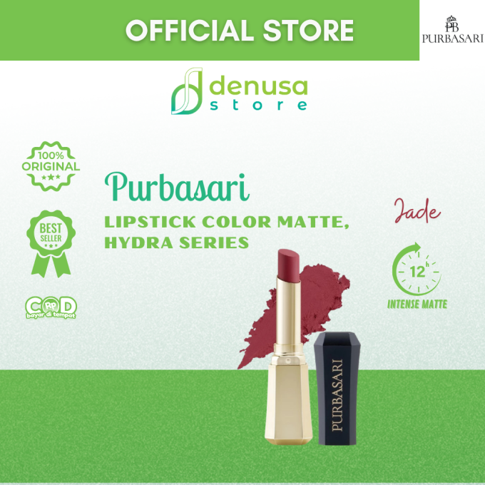 PURBASARI Lipstick Color Matte Hydra Series 89 Jade 2.6 g