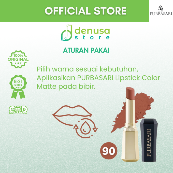 PURBASARI Lipstick Color Matte Hydra Series 90 Crystal 2.6 g