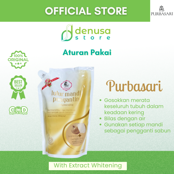 PURBASARI Lulur Pengantin Brightening + Bengkoang 1000 g