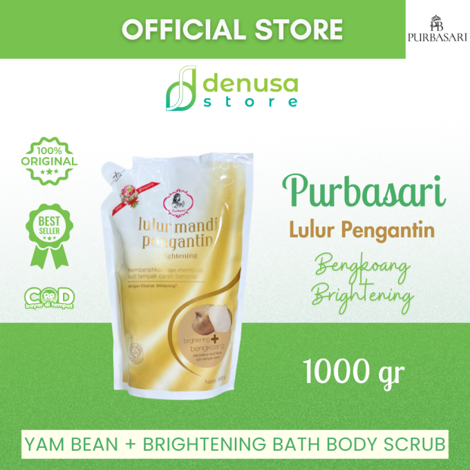 PURBASARI Lulur Pengantin Brightening + Bengkoang 1000 g