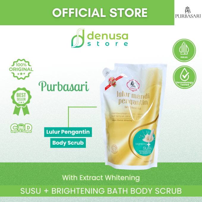 PURBASARI Lulur Pengantin Brightening + Susu 1000 g