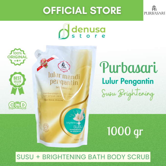 PURBASARI Lulur Pengantin Brightening + Susu 1000 g
