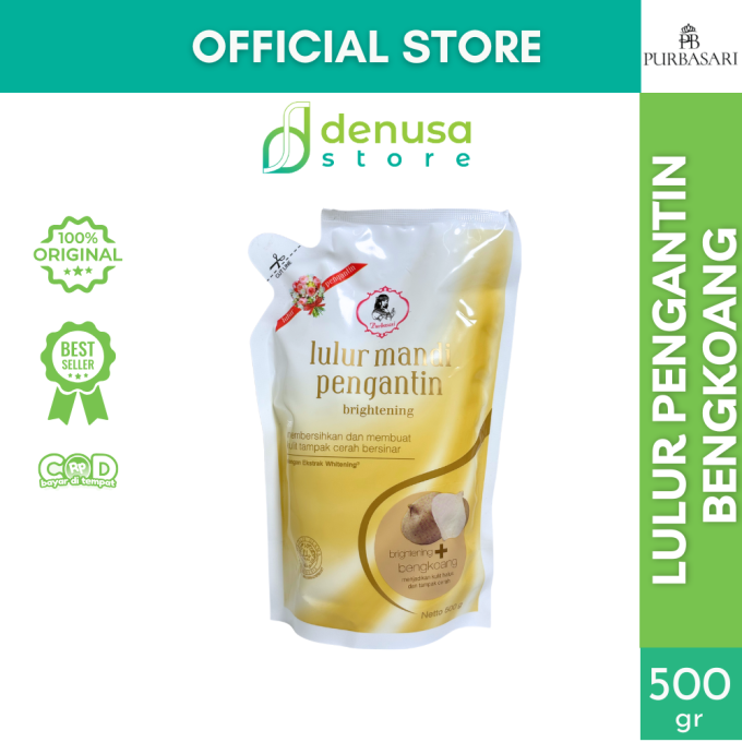 PURBASARI Lulur Pengantin Brightening + BenPURBASARI Lulur Pengantin Brightening + Bengkoang 500 ggkoang 500 g