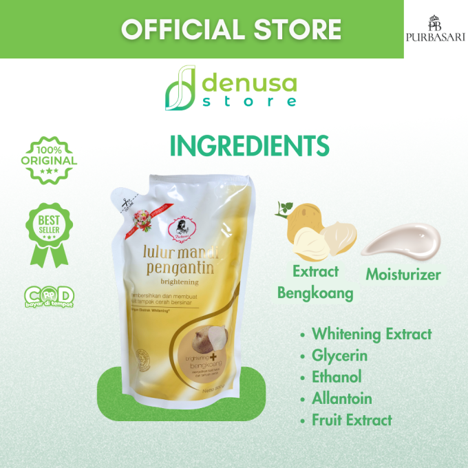 PURBASARI Lulur Pengantin Brightening + Bengkoang 500 g