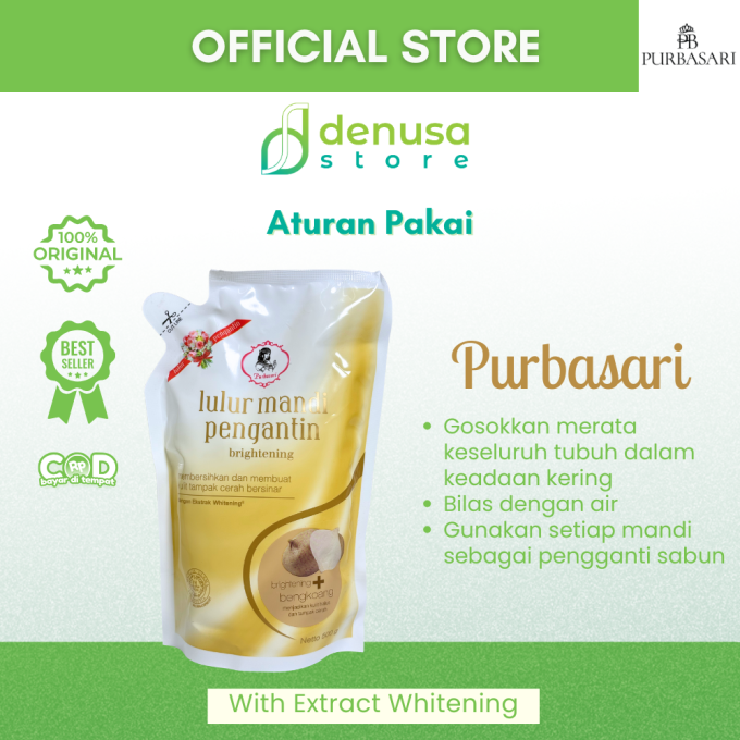 PURBASARI Lulur Pengantin Brightening + Bengkoang 500 g