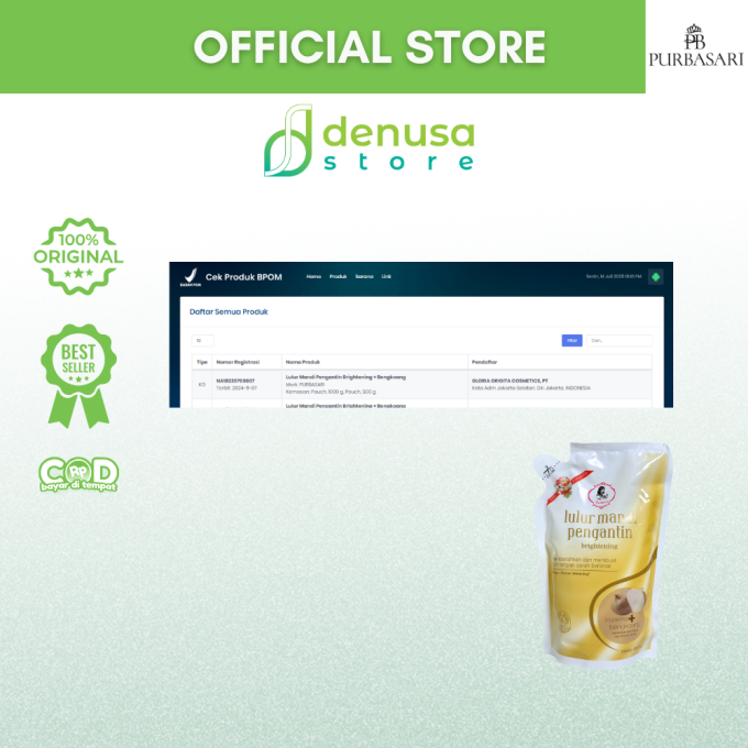 PURBASARI Lulur Pengantin Brightening + Bengkoang 500 g