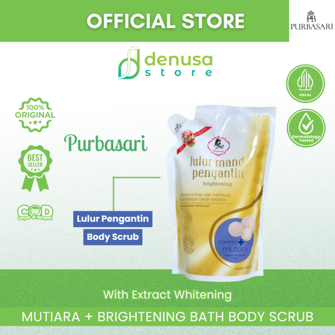 PURBASARI Lulur Pengantin Brightening + Mutiara 500 g