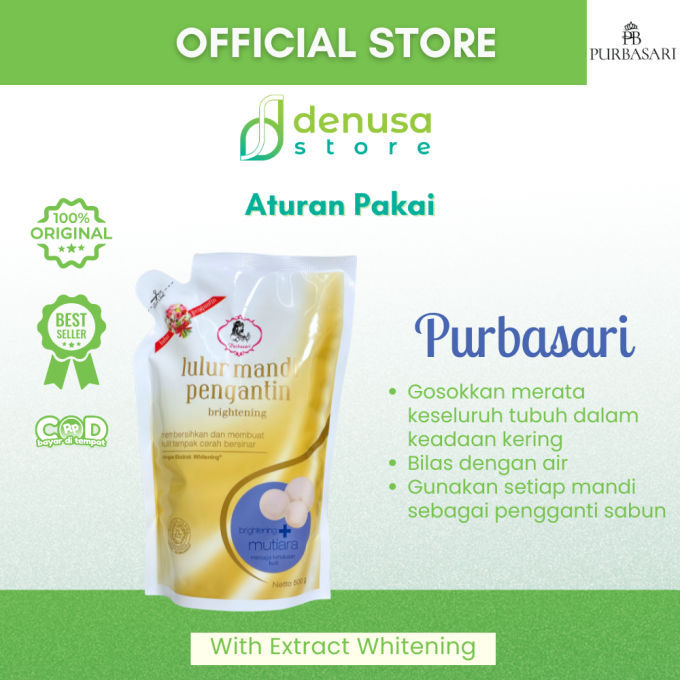 PURBASARI Lulur Pengantin Brightening + Mutiara 500 g