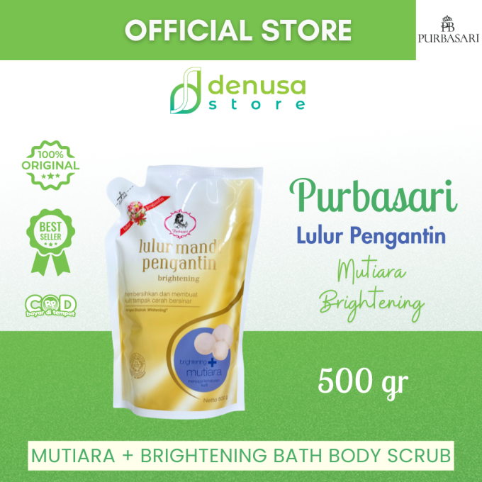 PURBASARI Lulur Pengantin Brightening + Mutiara 500 g