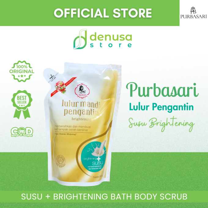 PURBASARI Lulur Pengantin Brightening + Susu 500 g