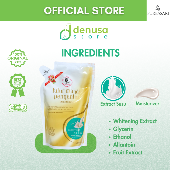 PURBASARI Lulur Pengantin Brightening + Susu 500 g