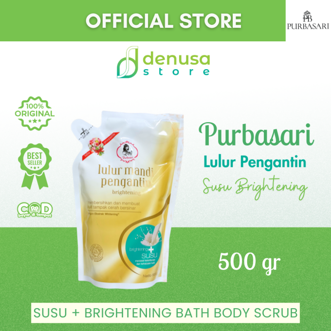 PURBASARI Lulur Pengantin Brightening + Susu 500 g
