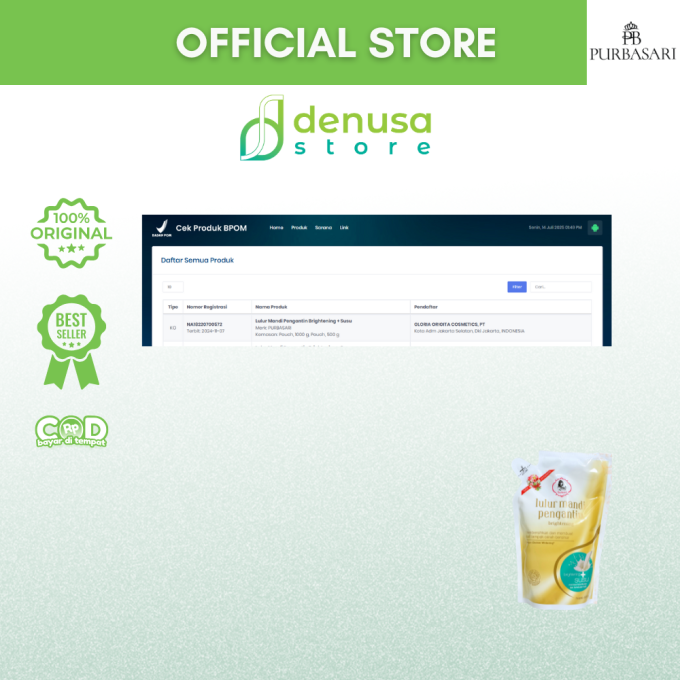 PURBASARI Lulur Pengantin Brightening + Susu 500 g