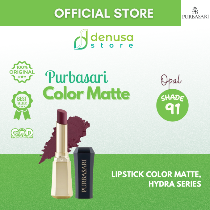 PURBASARI Lipstick Color Matte Hydra Series 91 Opal 2.6 g