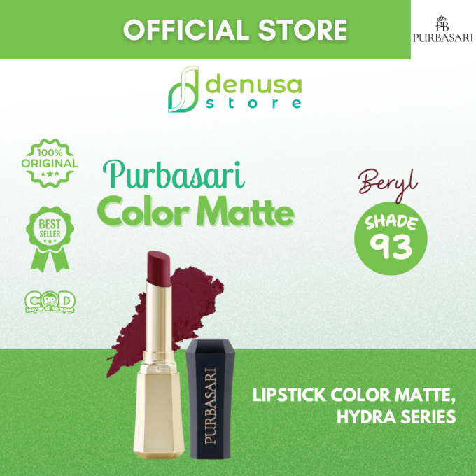 PURBASARI Lipstick Color Matte Hydra Series 93 Beryl 2.6 g