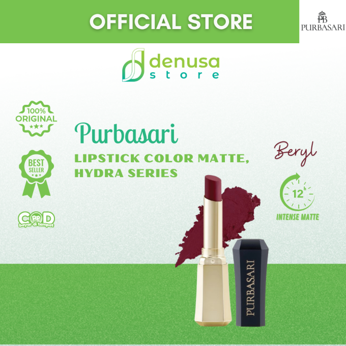PURBASARI Lipstick Color Matte Hydra Series 93 Beryl 2.6 g