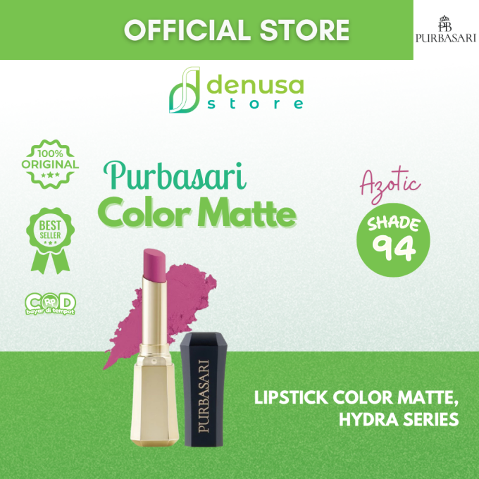 PURBASARI Lipstick Color Matte Hydra Series 94 Azotic 2.6 g