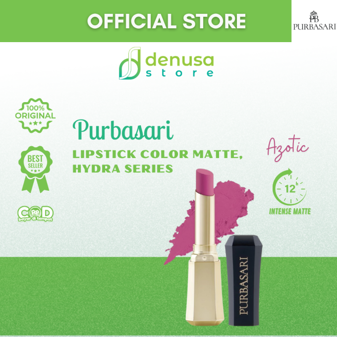 PURBASARI Lipstick Color Matte Hydra Series 94 Azotic 2.6 g
