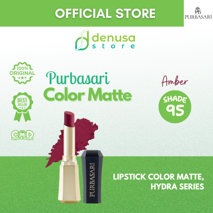 PURBASARI Lipstick Color Matte Hydra Series 95 Amber 2.6 g