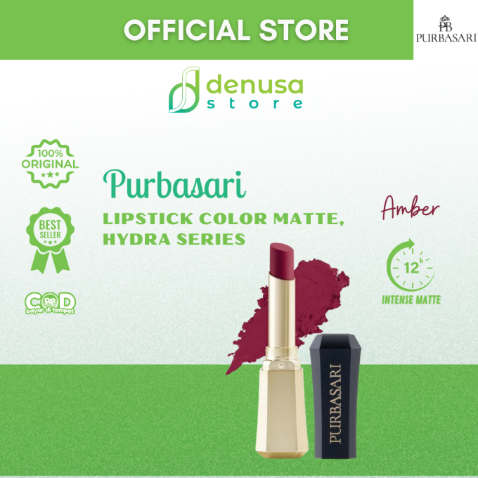 PURBASARI Lipstick Color Matte Hydra Series 95 Amber 2.6 g