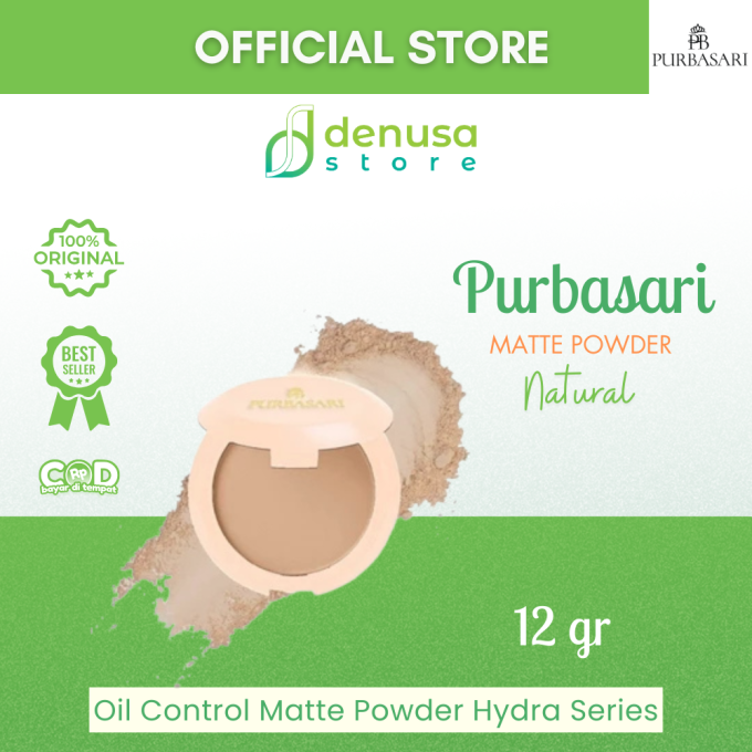 PURBASARI Oil Control Matte Powder Hydra Series Natural 12 g
