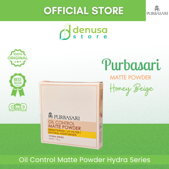 PURBASARI Oil Control Matte Powder Hydra Series Honey Beige 12 g