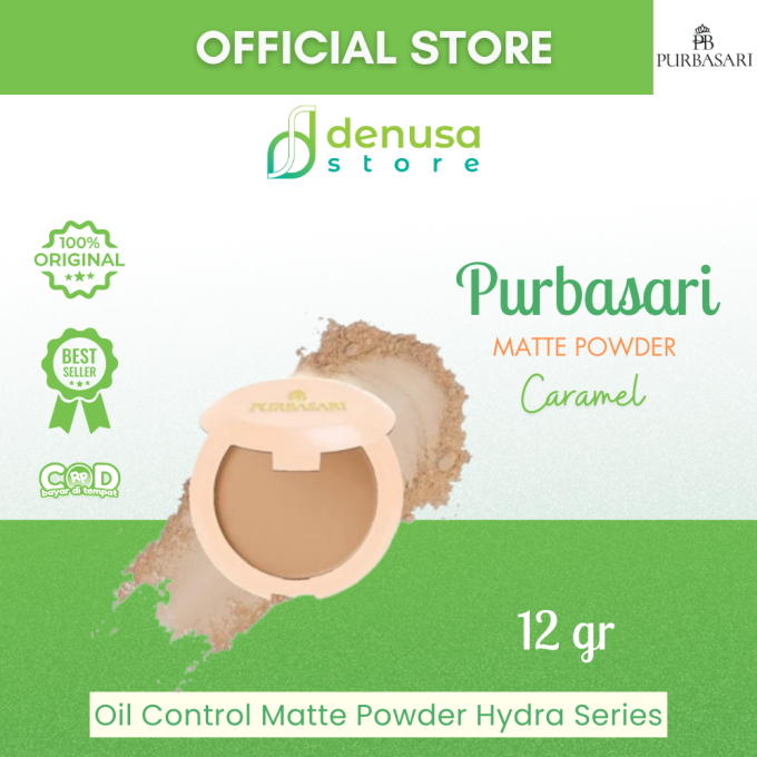 PURBASARI Oil Control Matte Powder Hydra Series Caramel 12 g