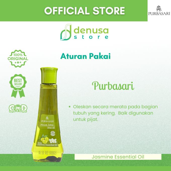 PURBASARI Minyak Zaitun Olive Oil With Jasmine Essential Oil 150 ml