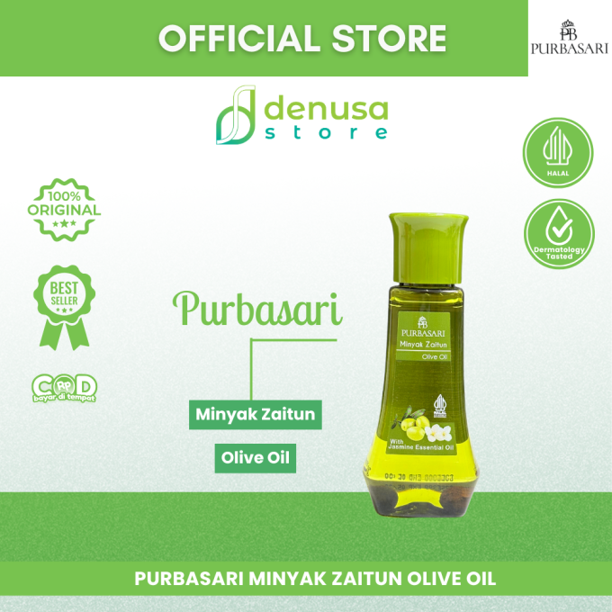 PURBASARI Minyak Zaitun Olive Oil With Jasmine Essential Oil 75 ml