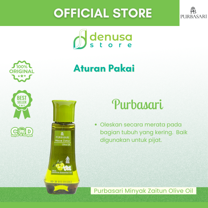 PURBASARI Minyak Zaitun Olive Oil With Jasmine Essential Oil 75 ml
