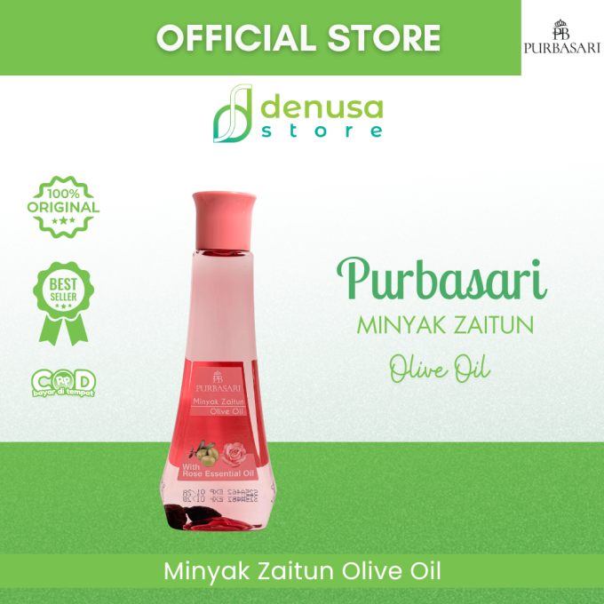 PURBASARI Minyak Zaitun Olive Oil With Rose Essential Oil 150 ml
